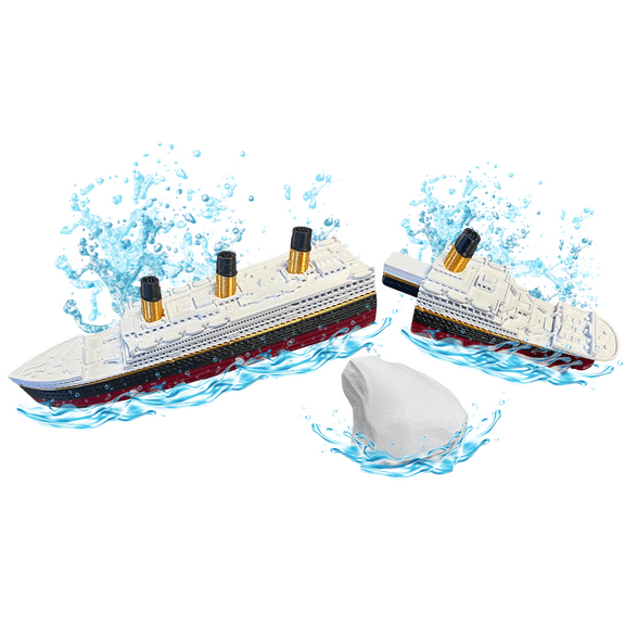 Split In Half Titanic Bath Boat And Pool Toy,Break In Half RMS Titanic Toys For Kids, Historically Accurate Breakable Titanic Toy, Titanic Ship, Titanic Cake Topper