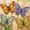 Butterfly-F, variant on Metal Butterfly Wall Decor - 9.6" Outdoor Fence Wall Art Decor, Hanging Decoration for Garden Yard Living Room Bedroom Patio Balcony(4 Pack)