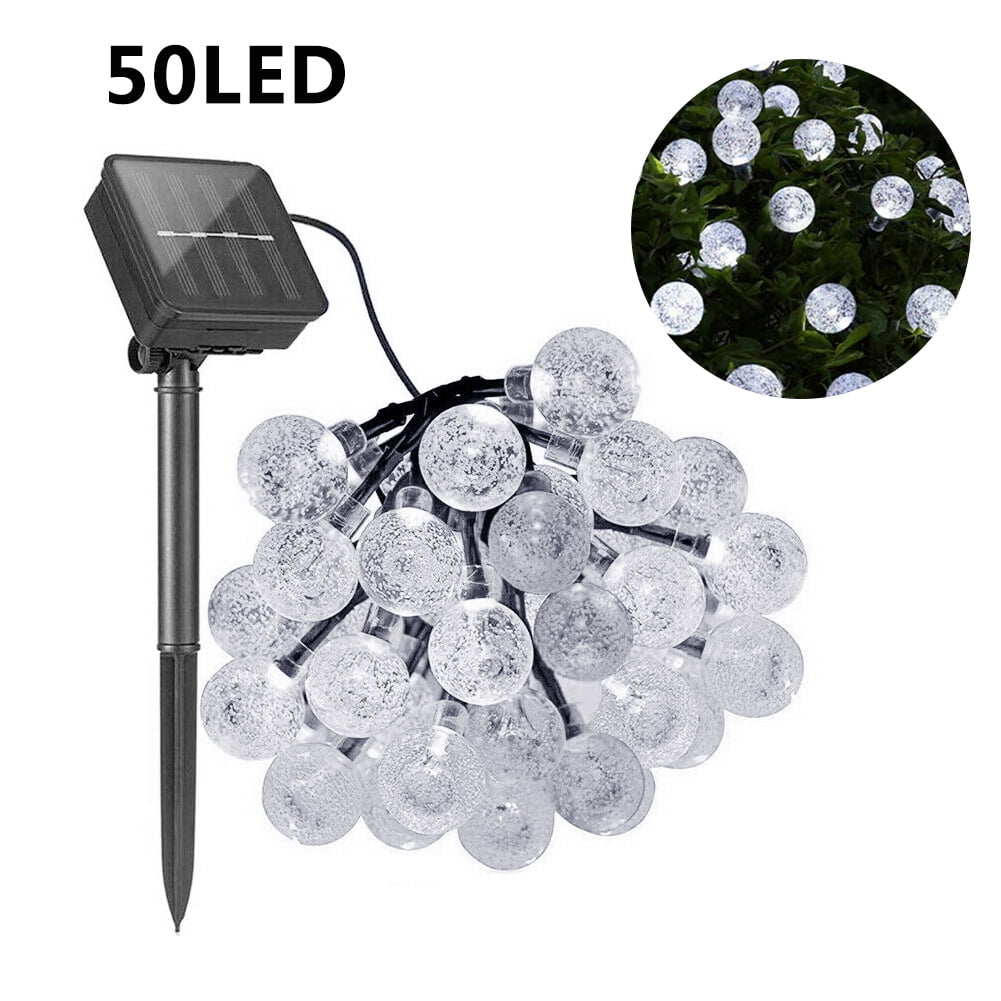 Details about   Solar Powered 50 LED String Light Outdoor Garden Path Yard Waterproof Decor Lamp 
