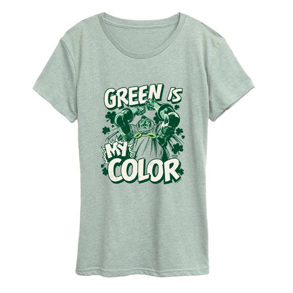 Fantastic Four - Dr. Doom Green is My Color Women's Short Sleeve Graphic T-Shirt