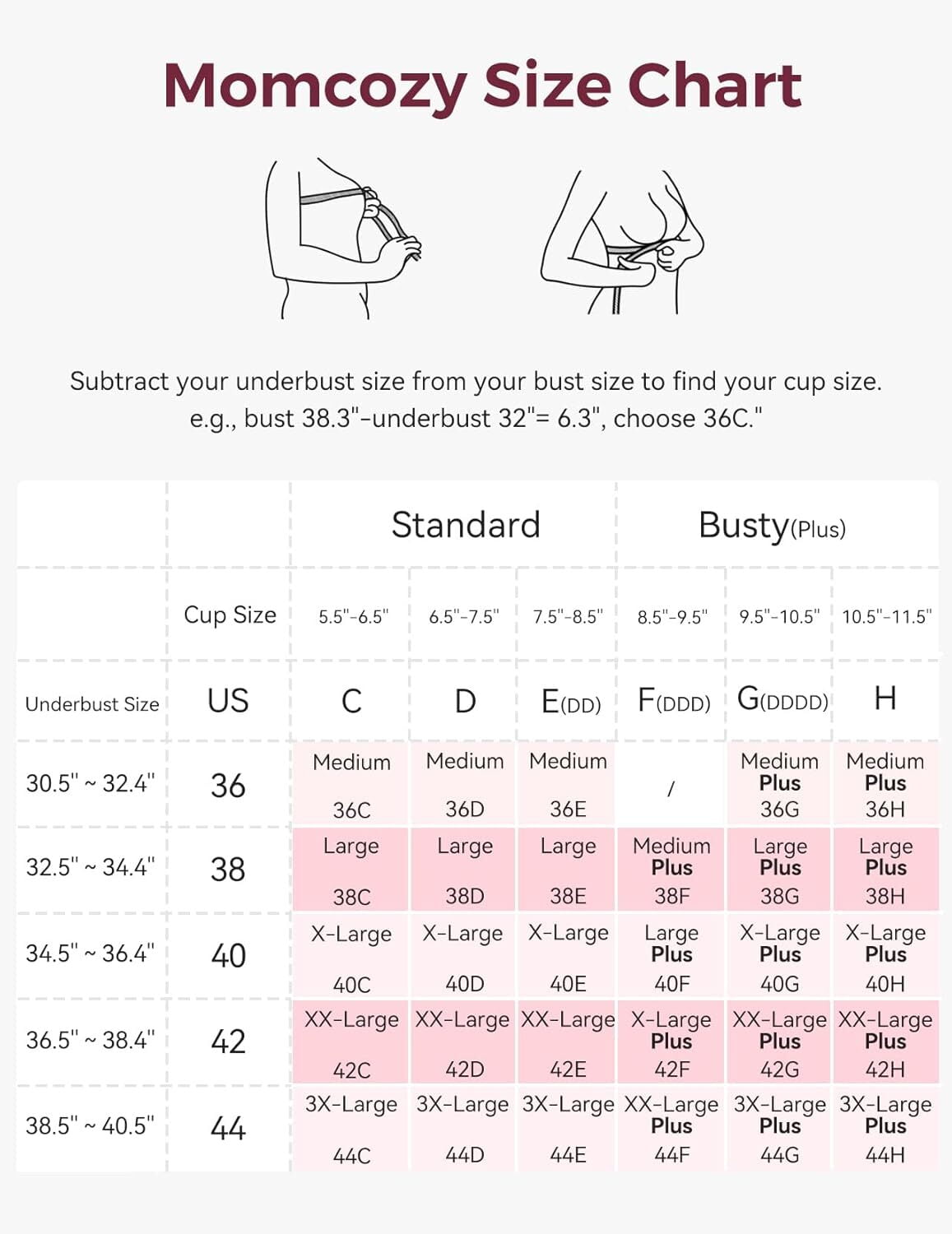 Momcozy Mesh Support Pumping Bra Hands Free Suitable for 36C-44G, HF018 Comfortable Plus Size Pumping and Nursing Bra in One