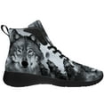 thumbnail image 4 of Aidianart Wolf High Top Sneakers Mens High Top Shoes Size 5, 4 of 5