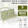 thumbnail image 2 of Outdoor Loveseat Cushion Set, 48 x 24 inch, Water Repellent Patio Furniture Cushions Replacement with Removable Cover( Grass Green), 2 of 8