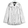 thumbnail image 5 of Women's Winter Coats - Long Sleeve Lapel Pockets Jacket Casual Trendy Outerwear, 5 of 8