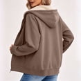 thumbnail image 5 of Mifsaly Womens Sherpa Fleece Lined Jackets Full Zip Hoodies Fall Winter Thermal Daily Going Out Athletic Casual Outfits with Pockets, 5 of 6