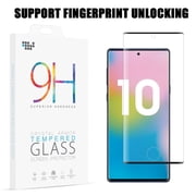 Samsung Galaxy Note 10 Tempered Glass Screen Protector 3D Curved Edgeless Tempered Glass Anti-Scratch, HD Clear [Support Fingerprint Unlocking] LCD Screen Protector for Samsung Galaxy Note 10 [6.3]