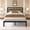 Black, variant on Full Size Metal Bed Frame, Heavy Duty Platform Bed Frame with Headboard, Under Bed Storage, Strong Metal Slats Support, Black