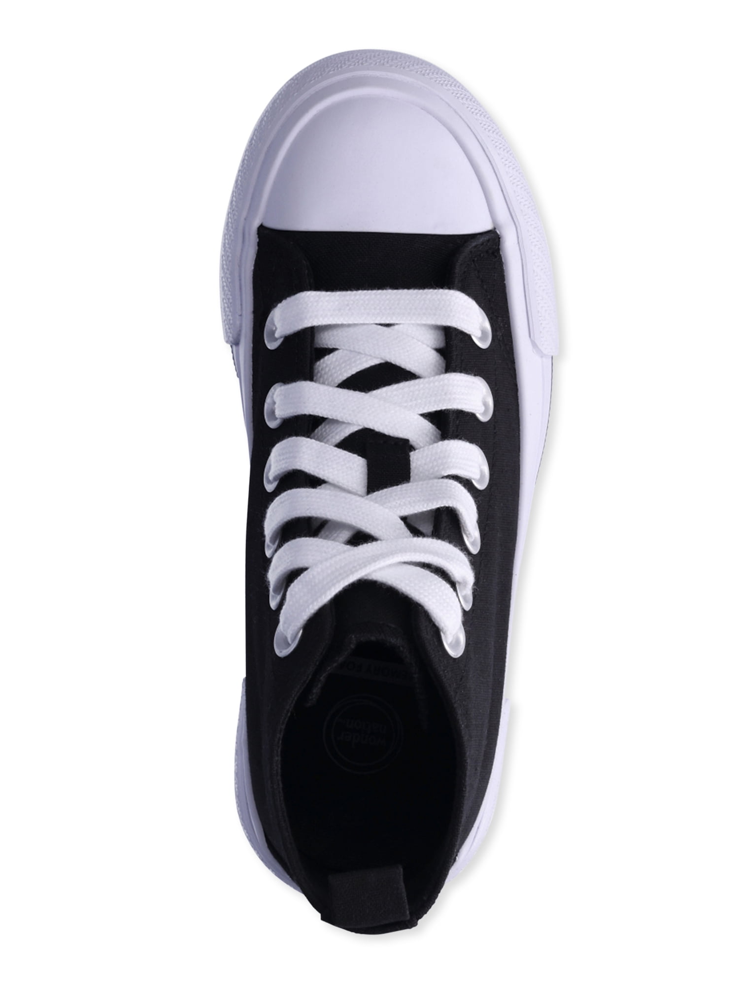 Wonder Nation Little Girls and Big Girls Platform High Top Sneakers, Sizes 13-6