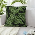 thumbnail image 6 of ZICANCN Decorative Throw Pillow Covers , Pattern Leaves Couch Sofa Decorative Knit Pillow Covers for Living Room Farmhouse 12"x12", 6 of 8
