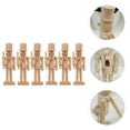 thumbnail image 2 of 6Pcs 12cm Blank Wooden Nutcracker DIY Christmas Soldier Figurines (Random Style), 2 of 4