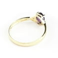 thumbnail image 4 of Galaxy Gold 14K Yellow Gold 0.46 CTW Natural Diamonds and Oval-Shaped Amethyst Ring - February Birthstone - Peace & Wisdom - Sizes 5.5 to 11 - Fine Jewelry for Women, 4 of 6