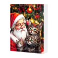 thumbnail image 1 of TQEHS Calendario de Adviento de Gatos 2024, Calendario de Adviento con Colgantes de Gatos para Árboles de Navidad, Decoraciones con Colgantes de Gatos Acrílicos 2D para Árboles de Navidad, Calendario, 1 of 6