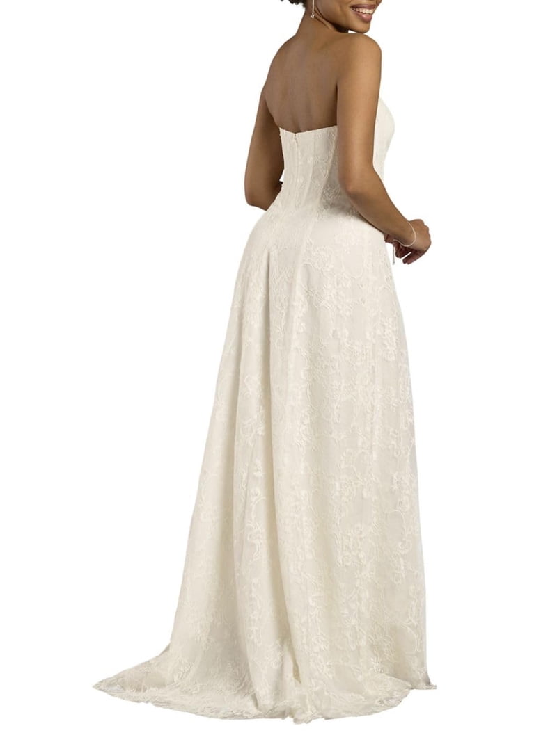 David's Bridal, The Edit by DB Studio Women's Strapless A-Line Corset Wedding Dress, Full Length, Lace - Walmart.com David's Bridal, The Edit by DB Studio Women's Strapless A-Line Corset Wedding Dress, Full Length, Lace - Walmart.com