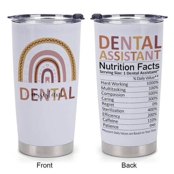 Dental Assistant Gifts for Women Men - Dental Assistant Christmas Appreciation Gifts - Gift Ideas for Dentals Assistants Week - 20oz Tumbler
