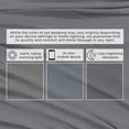 thumbnail image 6 of Cotton Heathered Melange Jersey Knit Bed Sheet Set (King, Heathered Denim Blue), 6 of 7