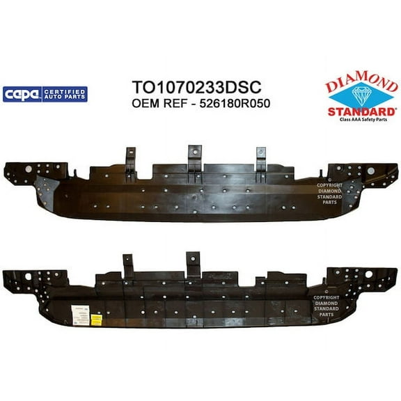 Front Bumper Absorber - Compatible with 2019 - 2024 Toyota RAV4 2020 2021 2022 2023