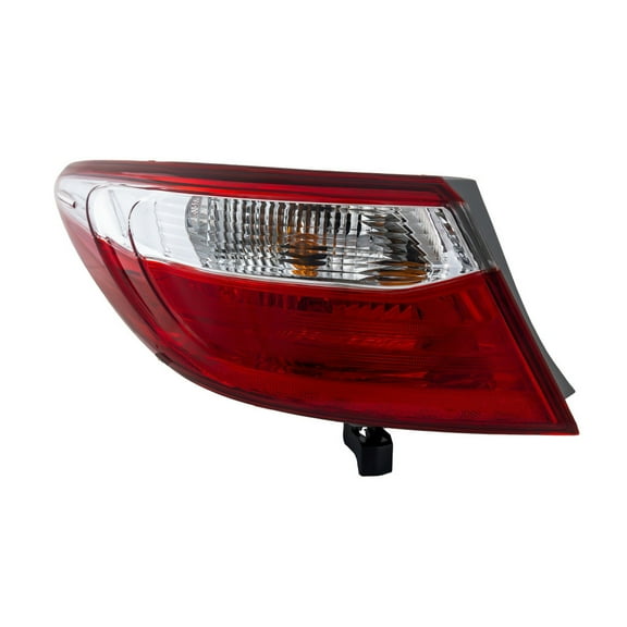 For Toyota Camry 2015 2016 2017 Tail Light Driver Side | Outer | CAPA Certified | Clear and Red Lens | LE/SE/XLE/XLS Model | Replacement For TO2804121, TO2804121C | 81560-06640