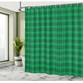 thumbnail image 4 of Ambesonne Retro Shower Curtain, Rustic Plaid Cottagecore Art, 69"Wx70"L, Forest Green Dark Grey, 4 of 4
