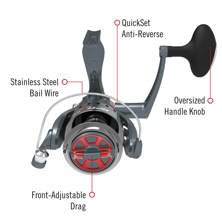 Optix Spinning Reel and 2-Piece Fishing Rod Combo 