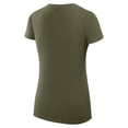 thumbnail image 3 of Women's G-III 4Her by Carl Banks Olive Dallas Stars Super-Slim Fit Lightweight Team Sport V-Neck T-Shirt, 3 of 3