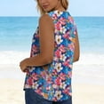 thumbnail image 7 of Summer Tank Tops for Women Floral Print Tank Top Casual Loose Sleeveless Blouse Elegant Summer Shirt, 7 of 7