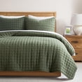 thumbnail image 1 of Juego de edredón WDCOZY tamaño king con 2 fundas de almohada, color verde, 1 of 8