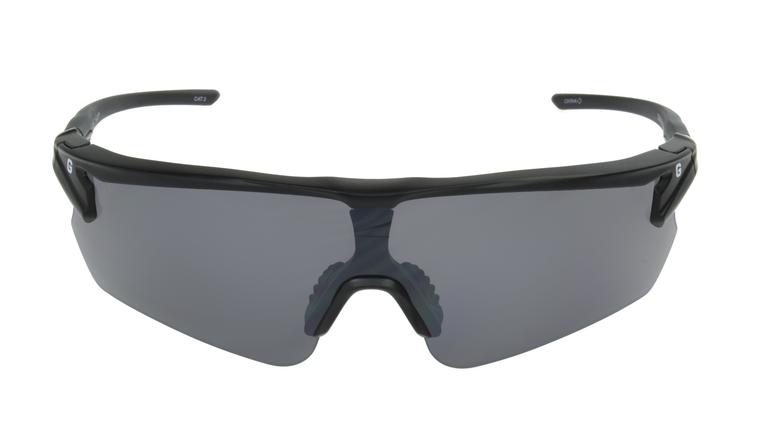 GUARDIAN Men's Black Shield Sunglasses VV02 - image 2 of 3
