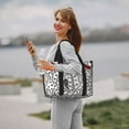 thumbnail image 5 of Travel Duffle Bag Red Black White Paisley Travel Tote Bags Carry on Luggage Waterproof Weekender Bags with Top Handle Adjustable Shoulde Strap for Travel Gym, 5 of 5