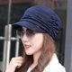 thumbnail image 5 of Fashion Pleated Dome Cap Ladies Cotton Painter Visor Hat 55-60cm(Red), 5 of 5