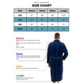 thumbnail image 5 of Ross Michaels Mens Plush Shawl Collar Luxury Kimono Bath Robe (White, XXXL), 5 of 6