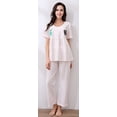 thumbnail image 2 of Richie House Women's Knit Two-piece Pajama RHW2815-A-M, 2 of 7
