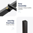 thumbnail image 6 of Allewie Twin Metal Platform Bed Frame with Vintage Pattern Headboard/Footboard, No Box Spring Needed, Black, 6 of 8