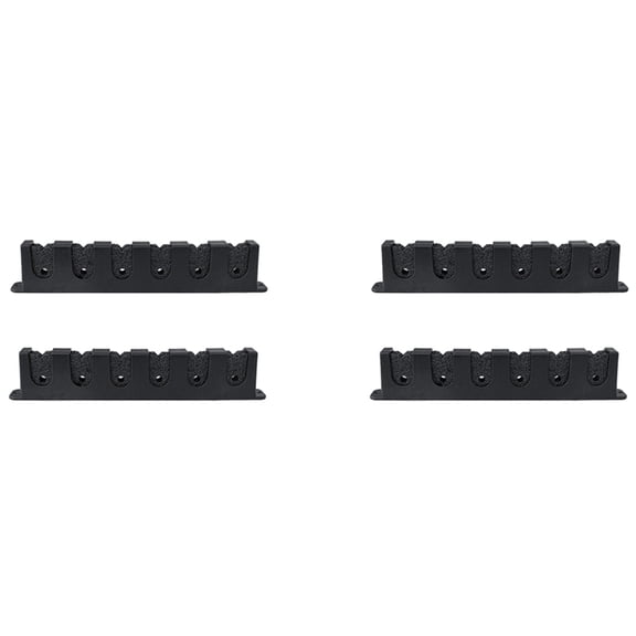 2X Fishing Horizontal Rod Rack Fishing Pole Holder Rod Bracket Wall Mount Modular for Garage Fishing 6 Rod Storage Tool
