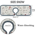 thumbnail image 2 of GZHJMY 3PCS Faucet Absorbent Mat, Funny Cat Washable Sink Splash Guard Drip Catcher, Kitchen Bath Countertop Microfiber Sink Drying Mats for Kitchen, 2 of 7