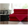 thumbnail image 3 of Fitted Sheet Only - Cot Size Sheets (Burgundy Solid) 100% Egyptian Cotton Mattress Cover with 15" Inch Deep Pocket - Ultra Soft 600TC Fully Elastic - Sateen Fitted Bed Sheet., 3 of 4