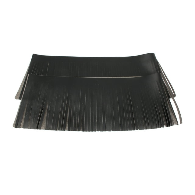 Alforjas laterales con borlas para motocicleta, impermeables, para Harley Springfield negro