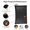 thumbnail image 5 of Fireproof Document and Money Bags, TSV 10.6" x 6.7" Waterproof Cash Envelope Holder for Jewelry, File, iPad, Passport, 5 of 7