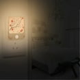 thumbnail image 2 of Yayeee 2-Pack Plug in LED Night Lights with Light Sensors Motion Detectors, Red Floral Pattern, 2 of 7