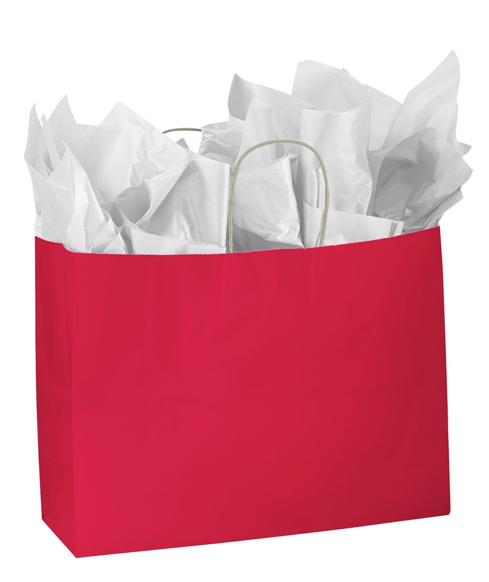 Download Large Glossy Red Paper Shopping Bags - Case of 25 ...
