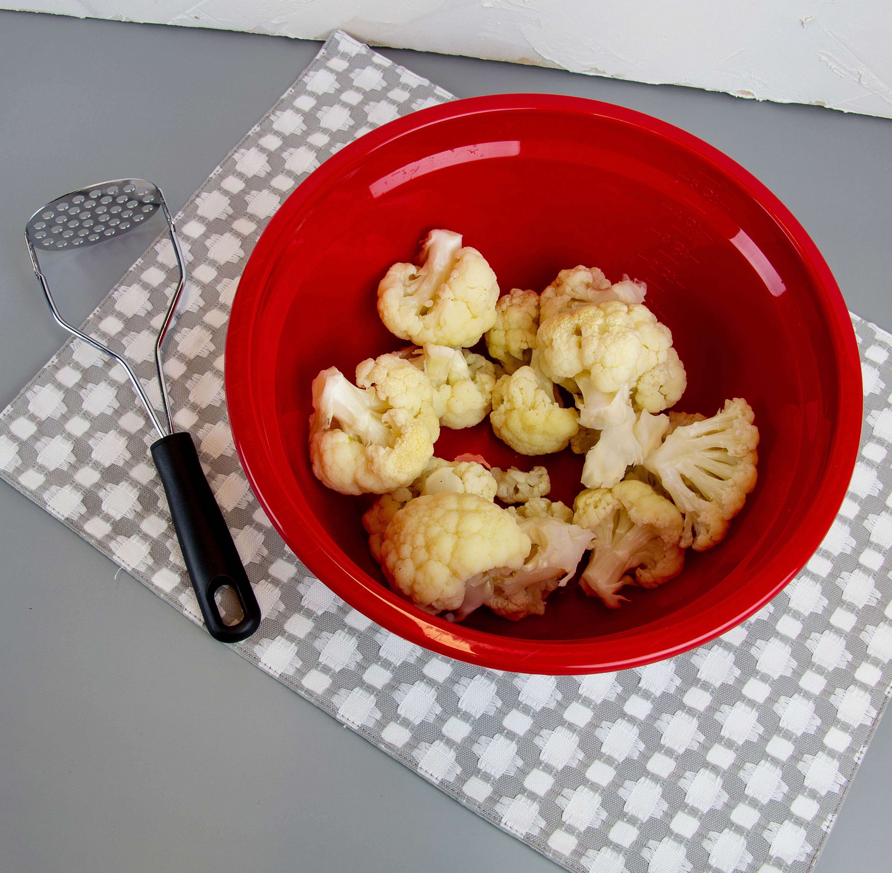 Mainstays Bowl and Colander Set Red Polypropylene Plastic