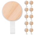thumbnail image 4 of 10pcs Wall Hanging Hooks Wooden Hooks Wall Adhesive Hooks Decorative Key Hooks Bag Hooks, 4 of 4
