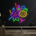 thumbnail image 4 of Glowneon Colorful Flowers Neon Sign, Flower Led Sign, Flower Gifts, 4 of 5
