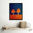 thumbnail image 2 of Abstract Matisse Style Trees Forest Painting Yellow Blue Orange Green Art Print Framed Poster Wall Decor 12x16 inch, 2 of 5