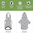 thumbnail image 6 of Fotbe Christmas Gnome 1 Print Small Dog Sweater Hoodies Pet Grey Hooded Soft Fleece Sweatshirts with Pocket Fall Winter Puppy Cat Sweaters Warm Clothes-XX-Large, 6 of 7