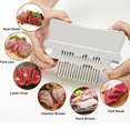 thumbnail image 4 of Herramienta ablandadora de carne, 48 cuchillas de acero inoxidable, fácil de usar y limpiar, transforma cortes de carne dura en costosas cualidades mantecosas, 4 of 6