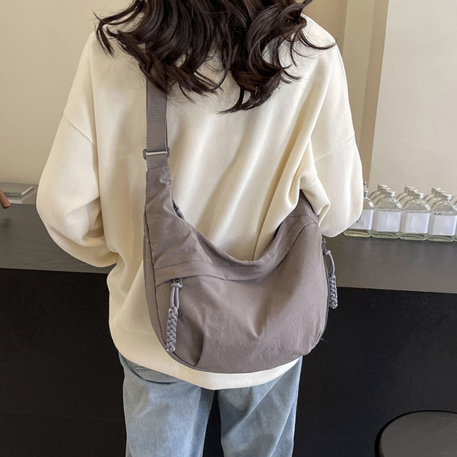 Baúles de almacenamiento, bolso de hombro de nailon, bolso cruzado