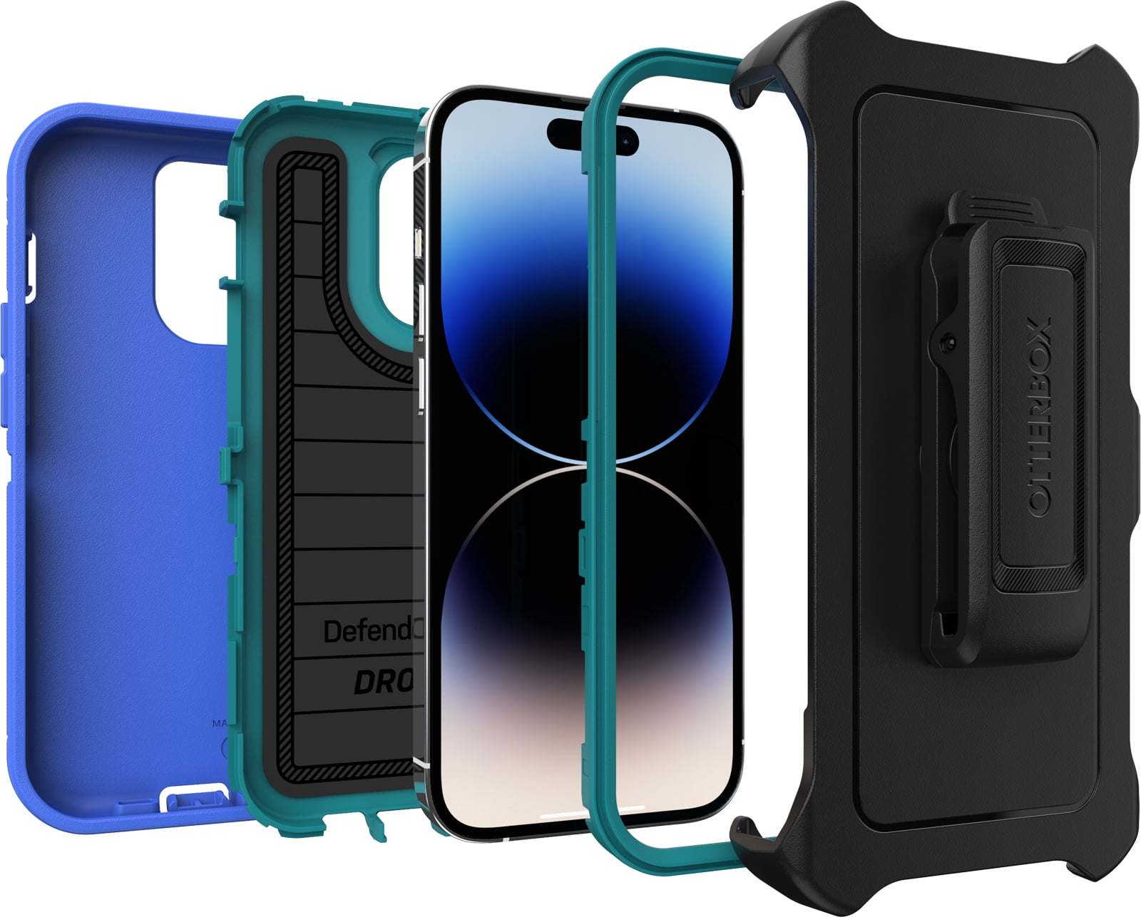 OtterBox Defender Series Pro Case for Apple iPhone 14 Pro - Rain Check