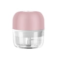 thumbnail image 2 of Mini picadora de ajo, 45 W, USB, prensa de ajo, recargable, molinillo eléctrico de verduras, rosa, 100 ml kenally HA003344-02, 2 of 7