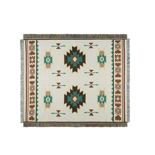 Moyic Manta de tiro con borlas trenzadas, funda para sofá cama, manta cálida para sofá, decoración artística para el sofá del hogar Decoración del hogar 90x180cm Moyic HA004732-03