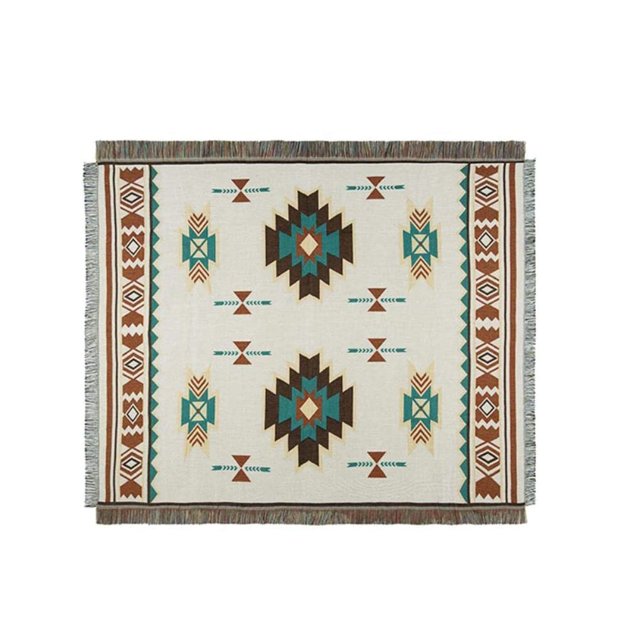 Bewildely Manta de tiro con borlas trenzadas, funda para sofá cama, manta cálida para sofá, decoración artística para el sofá del hogar Decoración del hogar 90x180cm Bewildely HA004732-03